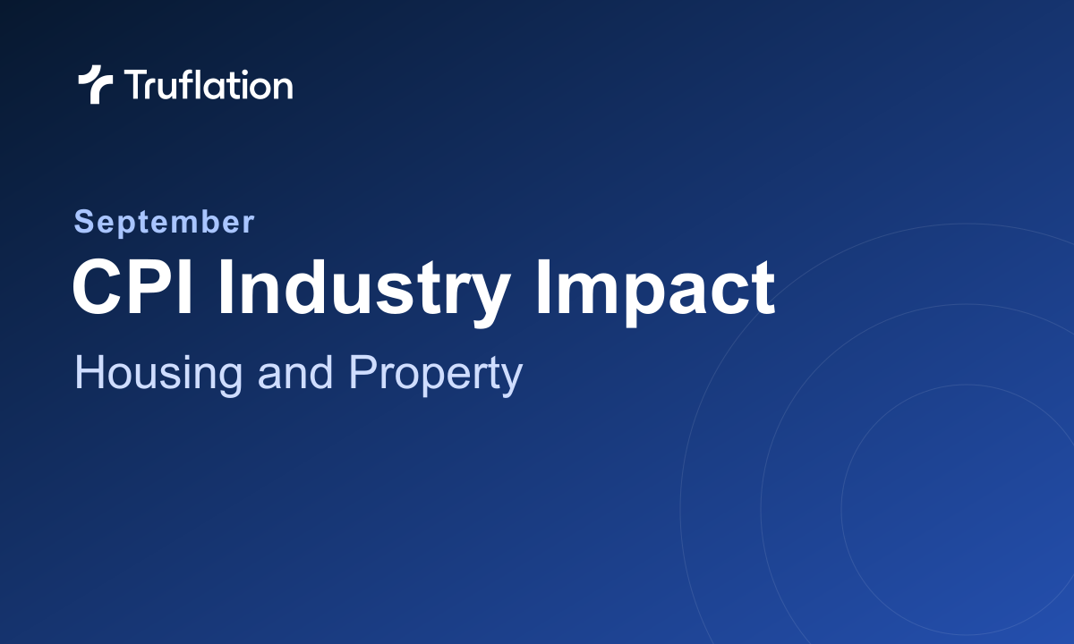 September CPI Industry Impact: Housing and Property