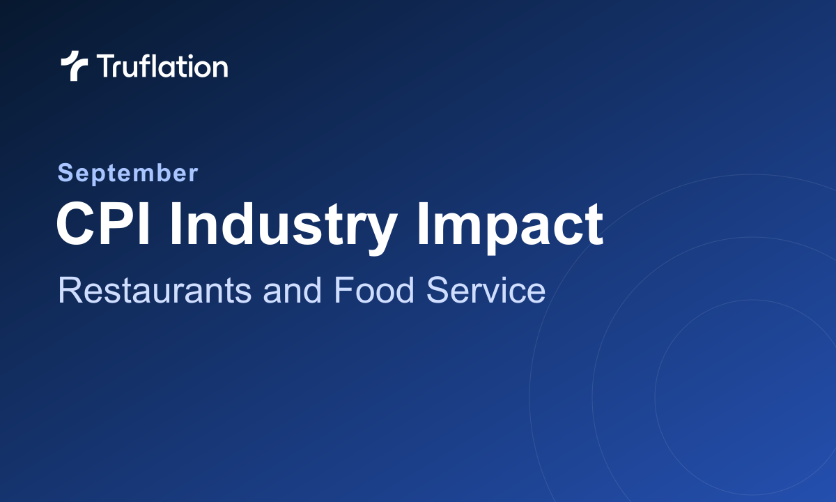 September CPI Industry Impact: Restaurants and Food Service